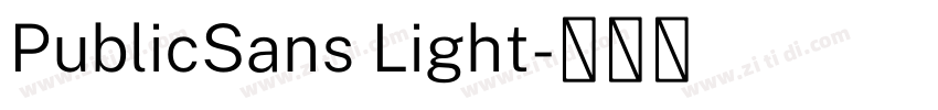 PublicSans Light字体转换 PublicSans Light字体转换